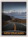 Blechschild 40x30 cm Neuseeland Meer Straße Natur Bildmotiv Reisemotiv Abenteuer Reisen Urlaub