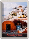 Blechschild 40x30 cm Santorini Griechenland Europa Insel Bildmotiv Reisemotiv Abenteuer Reisen Urlaub