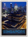 Blechschild 40x30 cm Singapur Stadt Asien Hochhaus Indien Bildmotiv Reisemotiv Abenteuer Reisen Urlaub