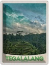 Blechschild 40x30 cm Tegalalang Indonesien Asien Tropen Bildmotiv Reisemotiv Abenteuer Reisen Urlaub