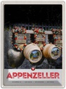 Blechschild 40x30 cm Appenzeller Gebirge Tradition Schweiz Bildmotiv Reisemotiv Abenteuer Reisen Urlaub