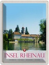 Blechschild 40x30 cm Insel Rheinau Schweiz Kirche Bildmotiv Reisemotiv Abenteuer Reisen Europa Urlaub