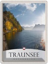 Blechschild 40x30 cm Traunsee Österreich See Natur Bildmotiv Reisemotiv Abenteuer Reisen Urlaub