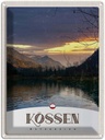 Blechschild 40x30 cm Kössen Österreich Urlaub See Natur Gebirge Bildmotiv Reisemotiv Abenteuer Reisen Europa
