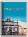 Blechschild 40x30 cm Innsbruck Österreich Schloss Skulptur Bildmotiv Reisemotiv Abenteuer Reisen Europa Urlaub
