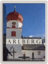 Blechschild 40x30 cm Arlberg Österreich Kirche Skulptur Bildmotiv Reisemotiv Abenteuer Reisen Urlaub