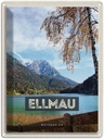 Blechschild 40x30 cm Ellmau Österreich Urlaub Berge See Natur Bildmotiv Reisemotiv Abenteuer Reisen Europa