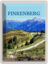 Blechschild 40x30 cm Finkenberg Aussicht Reisen Urlaub auf Wälder Gebirge Bildmotiv Reisemotiv Essen Trinken Abenteuer