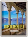 Blechschild 40x30 cm Lago Maggiore Aussicht auf See Bildmotiv Reisemotiv Abenteuer Reisen Urlaub