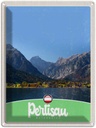 Blechschild 40x30 cm Pertisau Österreich See Natursicht Bildmotiv Reisemotiv Abenteuer Reisen Europa Urlaub