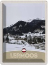 Blechschild 40x30 cm Lermoos Österreich Wälder Winterzeit Bildmotiv Reisemotiv Abenteuer Reisen Europa Urlaub