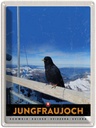 Blechschild 40x30 cm Jungfraujoch Schweiz Urlaub Rabe Winter Natur Bildmotiv Reisemotiv Abenteuer Reisen Europa