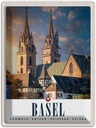 Blechschild 40x30 cm Basel Schweiz Kirche Architekur Bildmotiv Reisemotiv Abenteuer Reisen Urlaub