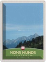 Blechschild 40x30 cm Hohe Munde Urlaub Leutasch Wälder Österreich Bildmotiv Reisemotiv Abenteuer Reisen Europa