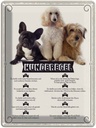Blechschild 40x30 cm Hunderegel schlafen wo ich will Tier Haustier Hund