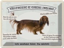 Blechschild 30x40 cm Tiere Hund ich wohne hier du nicht Tier Haustier