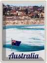 Blechschild 40x30 cm Australien Strand Meer Wellen Sonne Bildmotiv Reisemotiv Abenteuer Reisen Urlaub