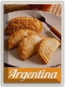 Blechschild 40x30 cm Argentinien tradionelle Speisen Bildmotiv Reisemotiv Abenteuer Reisen Urlaub