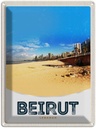 Blechschild 40x30 cm Beirut Libanon arabisch Strand Bildmotiv Reisemotiv Abenteuer Reisen Urlaub