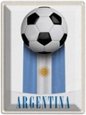 Blechschild 40x30 cm Argentinien Flagge Fußball Bildmotiv Reisemotiv Abenteuer Reisen Urlaub
