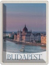 Blechschild 40x30 cm Aussicht auf Budapest Kirche Ungarn Bildmotiv Reisemotiv Abenteuer Reisen Urlaub
