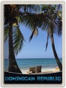 Blechschild 40x30 cm Dominikanische Republik Strand Bildmotiv Reisemotiv Abenteuer Reisen Urlaub