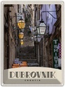 Blechschild 40x30 cm Debrovnik Kroatien Architektur Bildmotiv Reisemotiv Abenteuer Reisen Straße Stadt Urlaub