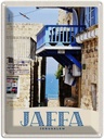 Blechschild 40x30 cm Jaffa Jerusalem Israel Stadt Meer Bildmotiv Reisemotiv Abenteuer Reisen Urlaub