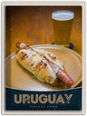 Blechschild 40x30 cm Uruguay Süd Reisen Urlaub Amerika Tipical Food Bildmotiv Reisemotiv Essen Trinken Abenteuer