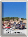 Blechschild 40x30 cm Provence Frankreich Boote Stadt Bildmotiv Reisemotiv Abenteuer Reisen Europa Urlaub