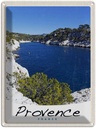 Blechschild 40x30 cm Provence Frankreich Meer Gebirge Bildmotiv Reisemotiv Abenteuer Reisen Europa Urlaub