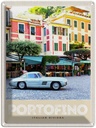 Blechschild 40x30 cm Portofino Italien Riviera Altstadt Bildmotiv Reisemotiv Abenteuer Reisen Europa Urlaub