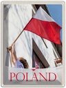 Blechschild 40x30 cm Polen Europa Flagge Haus Bildmotiv Reisemotiv Abenteuer Reisen Urlaub