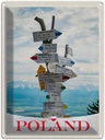 Blechschild 40x30 cm Polen Stadt Europa Berge Bildmotiv Reisemotiv Abenteuer Reisen Urlaub