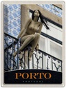 Blechschild 40x30 cm Porto Portugal Skulptur Bildmotiv Reisemotiv Abenteuer Reisen Straße Stadt Urlaub