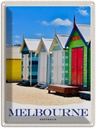 Blechschild 40x30 cm Melbourne Australien Strandhaus Bildmotiv Reisemotiv Abenteuer Reisen Urlaub