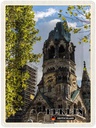 Blechschild 40x30 cm Berlin Gedächtniskirche Deutschland Bildmotiv Reisemotiv Abenteuer Reisen Urlaub