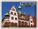 Blechschild 30x40 cm Freiburg Rathaus Architektur Bildmotiv Reisemotiv Abenteuer Reisen Straße Stadt Urlaub