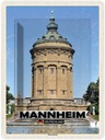 Blechschild 40x30 cm Mannheim Wassertrum Altstadt Bildmotiv Reisemotiv Abenteuer Reisen Straße Stadt Urlaub