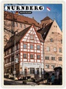 Blechschild 40x30 cm Nürnberg Deutschland Altstadt Bildmotiv Reisemotiv Abenteuer Reisen Straße Stadt Urlaub