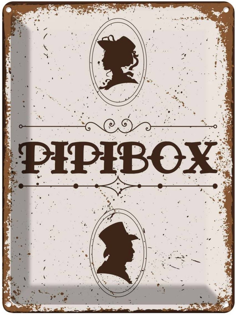 Blechschild 40x30 cm Pipibox