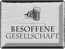 Blechschild 30x40 cm Stammtisch hier sitzen nur die Dekoration Spruch Zitat