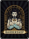 Blechschild 40x30 cm Barbershop Here we greate Style