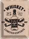 Blechschild 40x30 cm Whiskey 25 years Limited Edition Essen Trinken