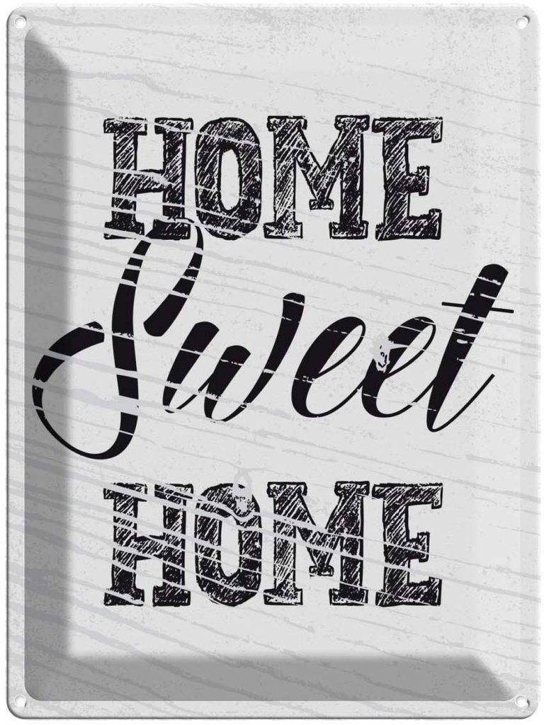 Blechschild 40x30 cm Home Sweet Geschenk