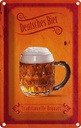 Blechschild 18x12 cm Deutsches Bier traditionelle Essen Trinken