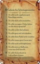 Blechschild 18x12 cm 10 Gebote für Schwiegermütter Dekoration Spruch Zitat