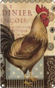 Blechschild 18x12 cm Nostalgie Huhn Vintage Antik Tier Haustier Spruch Zitat