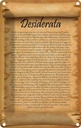 Blechschild 18x12 cm Desiderata Gedicht Max Ehrmann Dekoration Spruch Zitat