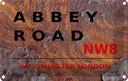 Blechschild 12x18 cm Abbey Road NW8 Dekoration